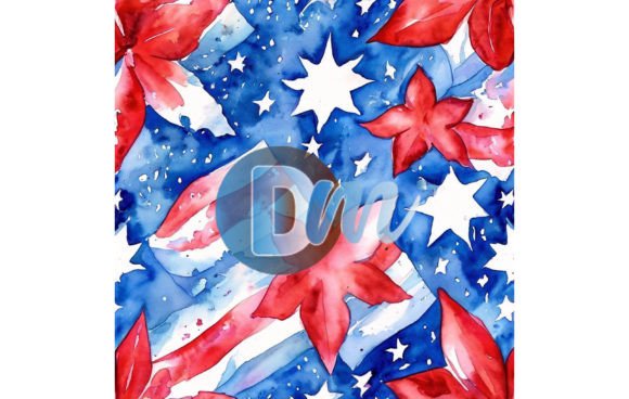 4th of July Seamless Pattern 103