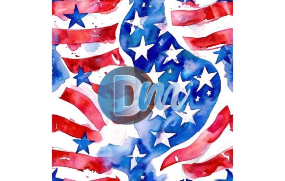 4th of July Seamless Pattern 119 for Creative Projects