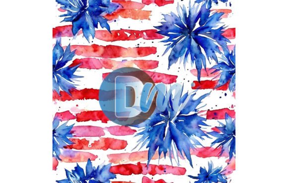 4th of July Seamless Pattern 138
