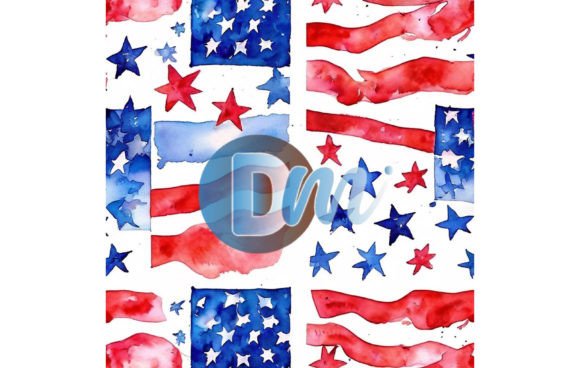 4th of July Seamless Pattern 38: A Versatile Digital Design for Creative Projects