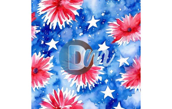 4th of July Seamless Pattern 62: Design Freedom at Your Fingertips