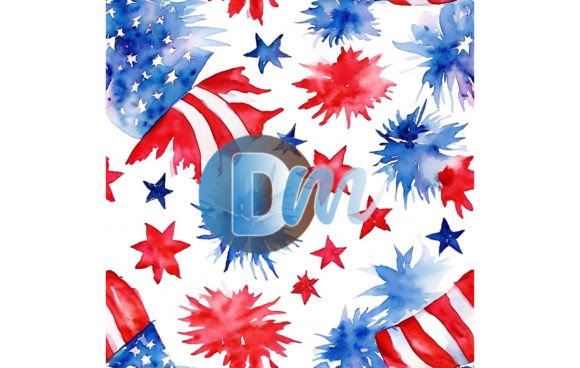 4th of July Seamless Pattern 91: A Strategic Asset for Seasonal Design and Brand Communication