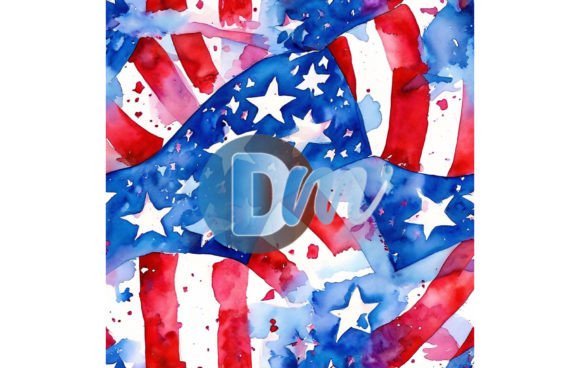 4th of July Seamless Pattern for Creative Projects