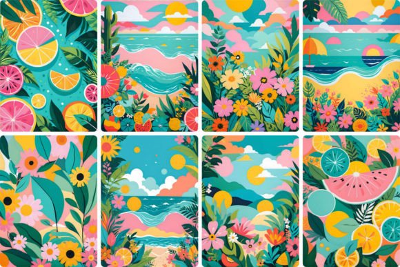 Abstract Summer Illustration