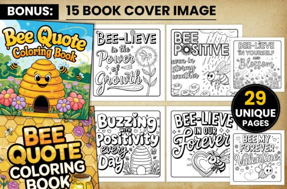 Bee Quote Coloring Pages: A Creative Resource for Relaxation and Design