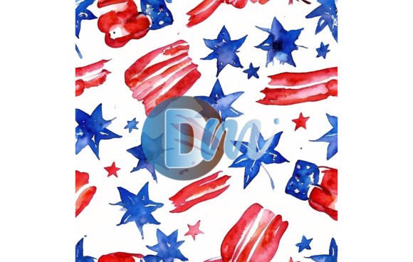 Celebrate Independence Day with a Versatile Seamless Pattern