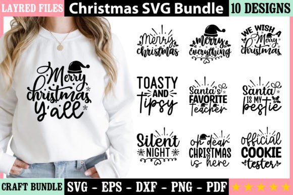 Creative Possibilities with the Christmas SVG Bundle 5 for Design Projects
