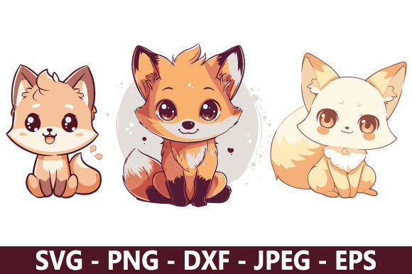 Cute Fox SVG Bundle: Creative Files for Every Project