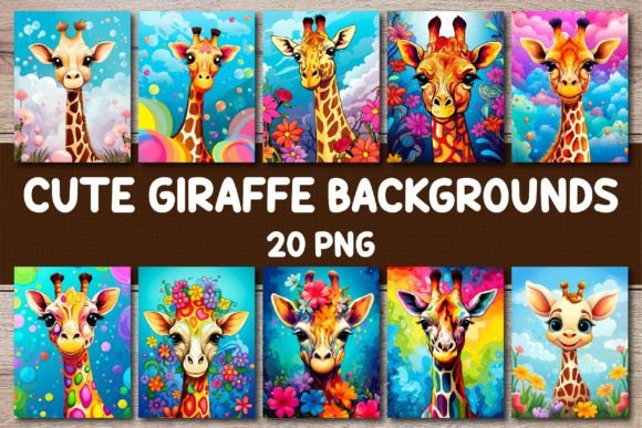 Cute Giraffe Backgrounds for Covers