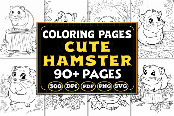 Cute Hamster Coloring Pages for Creative Projects