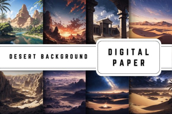 Desert Digital Paper: Arid Elegance for Creative Projects