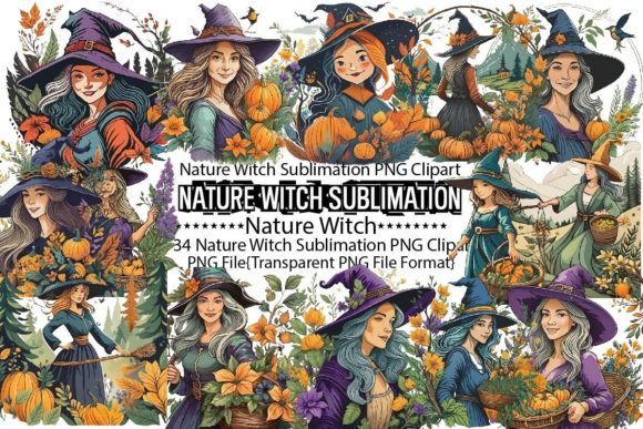 Nature Witch Sublimation Bundle for Creatives