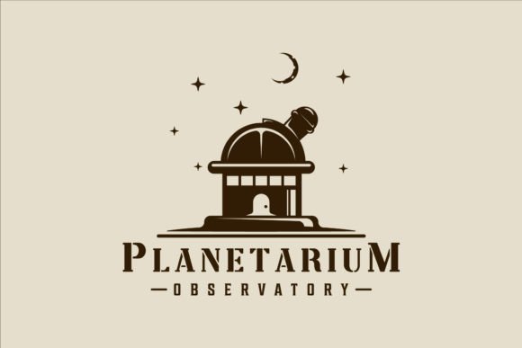 Observatory Logo Vintage Vector Design