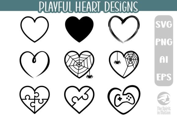 Playful Heart Icon Designs
