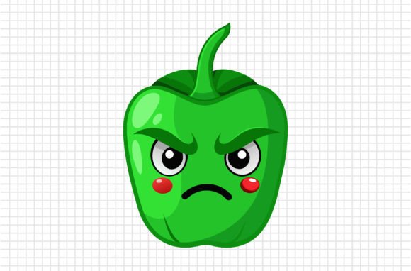 The Green Capsicum Illustration Vector: Versatile Design for Creators and Entrepreneurs