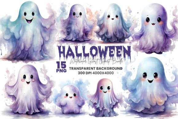Watercolor Halloween Ghost Clipart PNG: A Strategic Asset for Themed Creative Projects