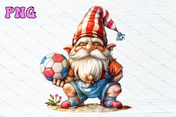 Watercolor Summer Gnome Clipart 4 Brings Warm-Season Charm to Your Creative Projects