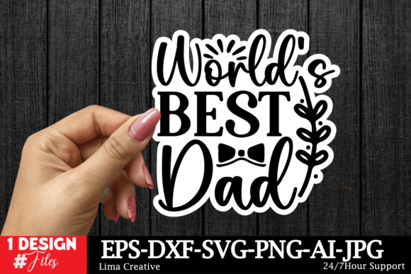 World's Best Dad Sticker SVG: Create Meaningful Father's Day Gifts with Digital Designs